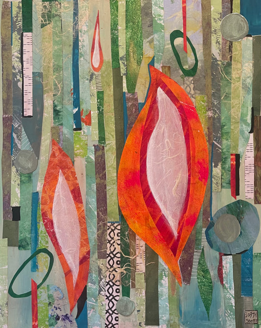 Self Compassion, 2025, mixed media, 20 x 20 in. / 50.8 x 50.8 cm.