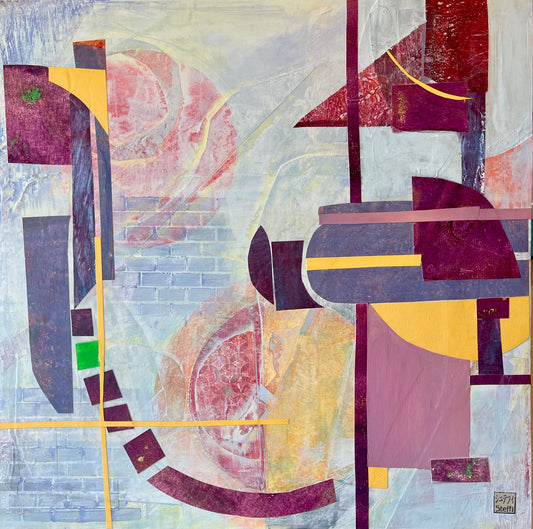 The Pollinator Sanctuary, 2024, mixed media, 20 x 20 in. / 50.8 x 50.8 cm.