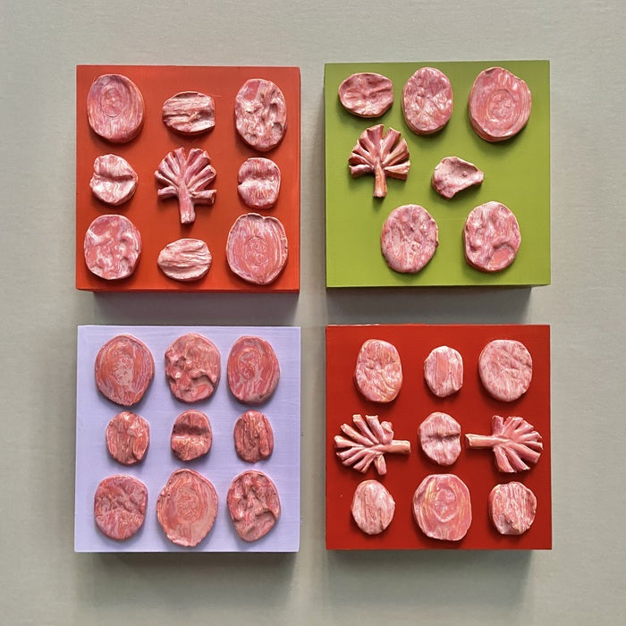 Skidaway Island Study, 2024, mixed media, 6 x 6 in. / 15.24 x 15.24 cm.