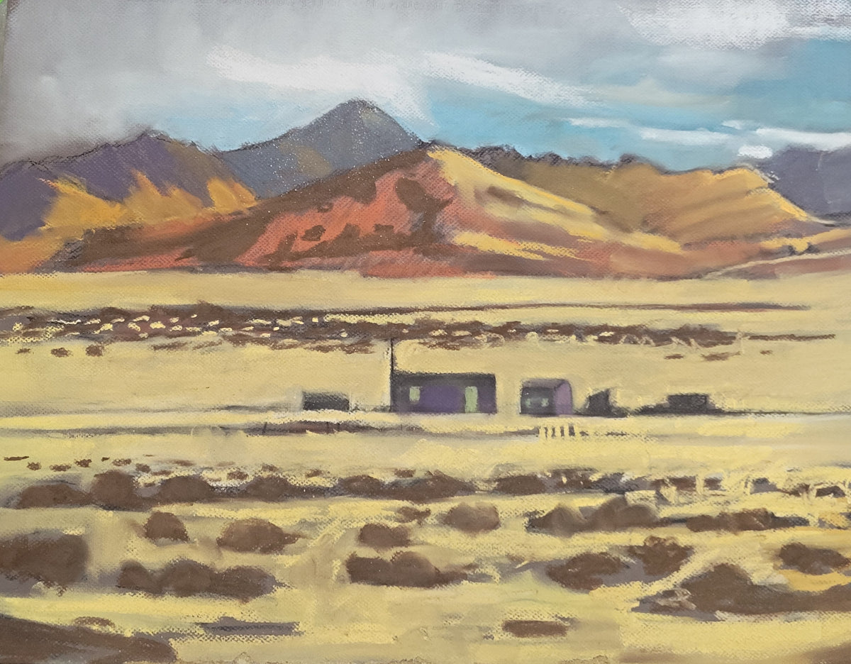 Solitude, 2025, chalk pastel, 19 x 25 in. / 48.26 x 63.5 cm.