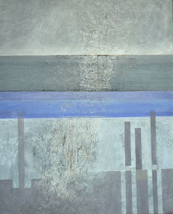 Strata, 2019, acrylic on canvas, 24 x 20 in. / 60.96 x 50.8 cm.