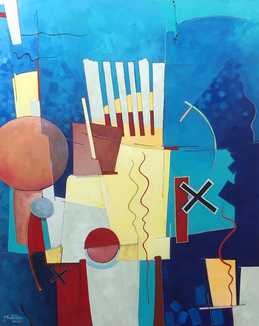 Talisman, 2020, acrylic on birch panel, 36 x 29 in. / 91.44 x 73.66 cm.