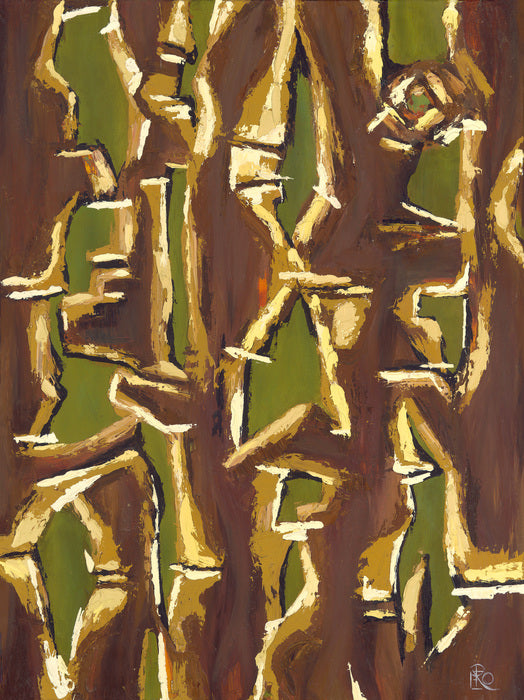 Tannic, 2018, oil, 30 x 48 in. / 76.2 x 121.92 cm.