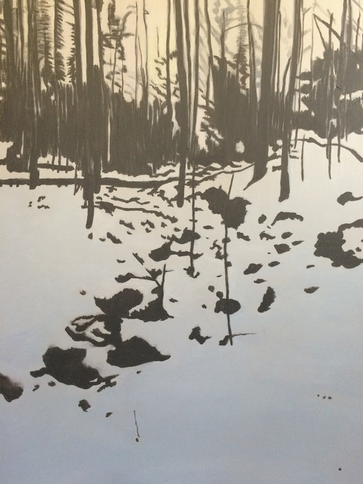 Teatown Lake Trail Winter, 2015, acrylic, 40 x 30 in. / 101.6 x 76.2 cm.