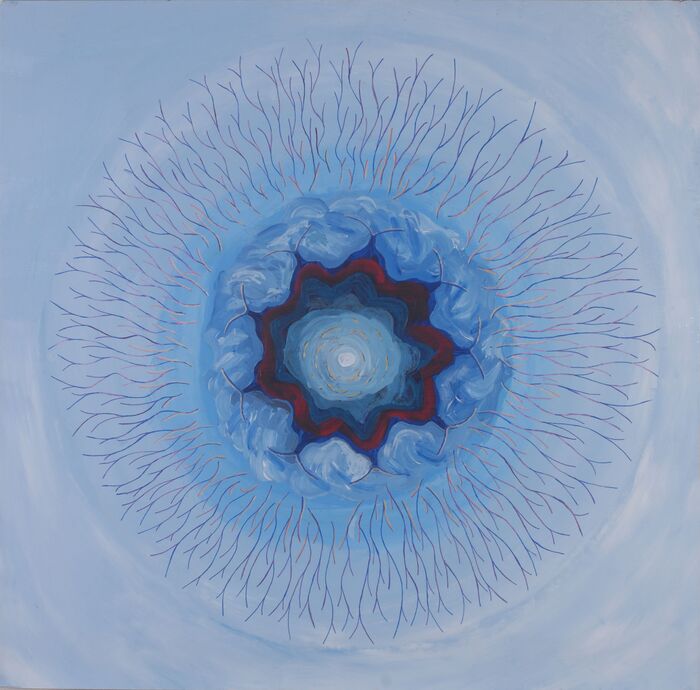 The Beckoning, 2023, acrylic, 36 x 36 in. / 91.44 x 91.44 cm.