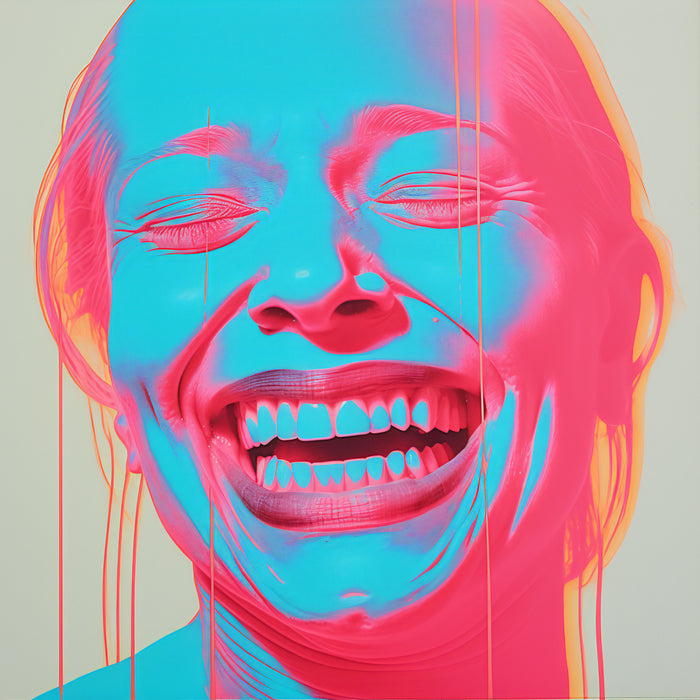 The Cosmic Punchline, 2022, digital art, 30 x 30 in. / 76.2 x 76.2 cm.