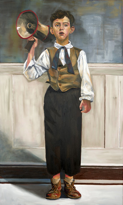 The Messenger, 2024, oil on canvas, 60 x 36 in. / 152.4 x 91.44 cm.