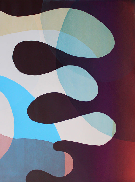 The Movement and Sound of Water I, 2017, screenprint, 24 x 18 in. / 60.96 x 45.72 cm.