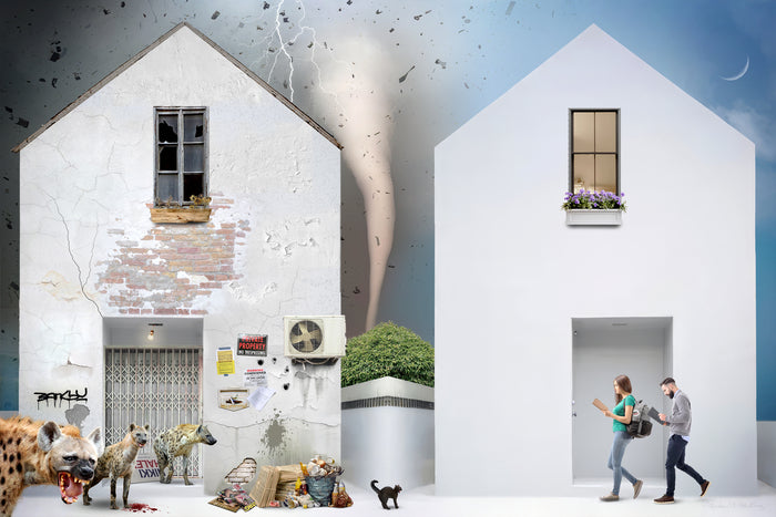 The Omen, 2024, digital composite, 22 x 28 in. / 55.88 x 71.12 cm.