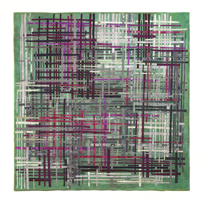 The Warp and Weft - Ithaka Series, 2023, textile, 40 x 39 in. / 101.6 x 99.06 cm.