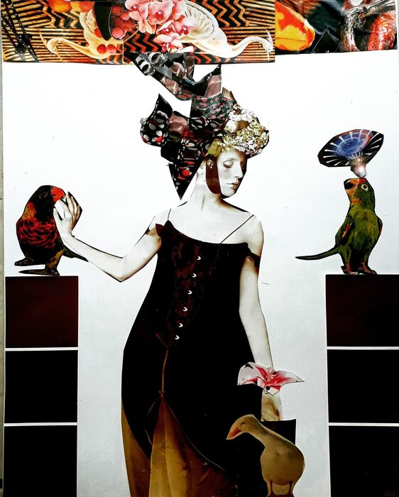 The Menagerie, 2021, paper, 14 x 11 in. / 35.56 x 27.94 cm.