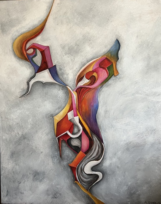 Things Unsaid, 2024, acrylic, 30 x 24 in. / 76.2 x 60.96 cm.