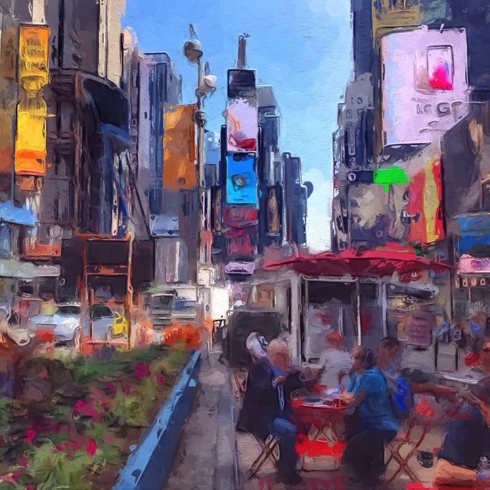 Times Square, 2010, digital art, 12 x 12 in. / 30.48 x 30.48 cm.