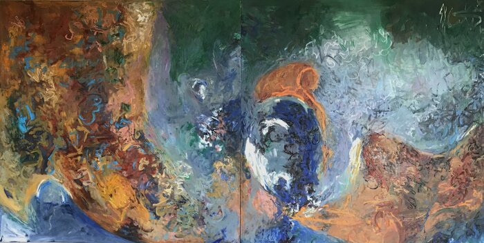 TransLight _Expedition, 2008, oil wax on board, 48 x 96 in. / 121.92 x 243.84 cm.