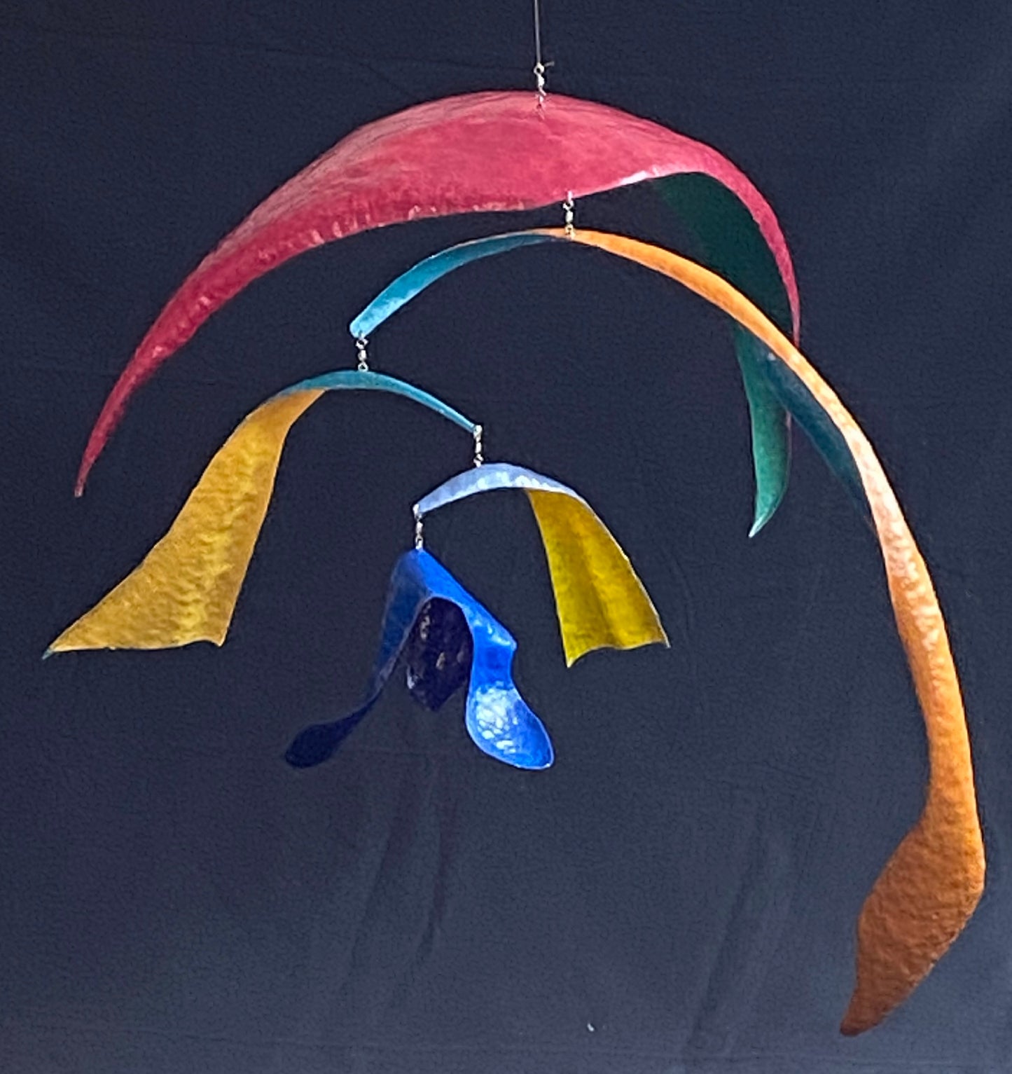 Umbrella, 2025, painted aluminum, 29 x 29 x 29 in. / 73.66 x 73.66 x 73.66 cm.