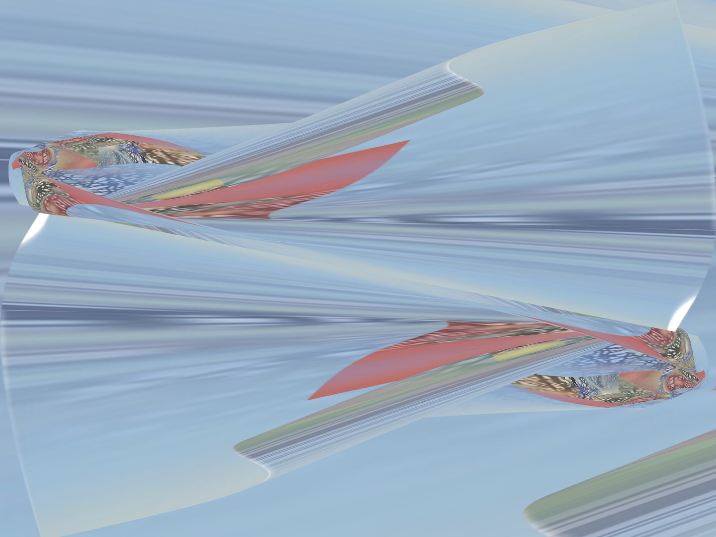 Cosmic Manifestations 2, 2023, digitally modified original watercolors, 24 x 18 in. / 60.96 x 45.72 cm.