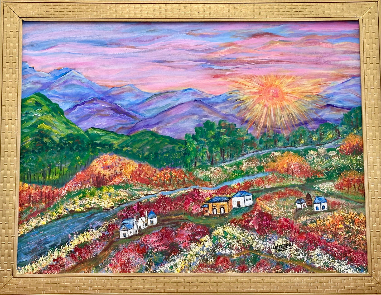 Valley of Dreams, 2024, acrylic on canvas, 30 x 40 in. / 76.2 x 101.6 cm.