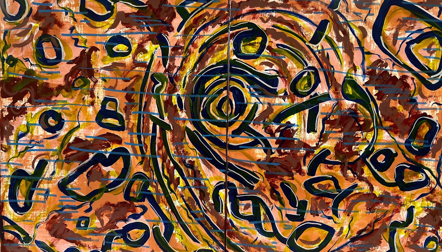 WILLY WILLY, 2026, acrylic on canvas, 12 x 16 in. / 30.48 x 40.64 cm.