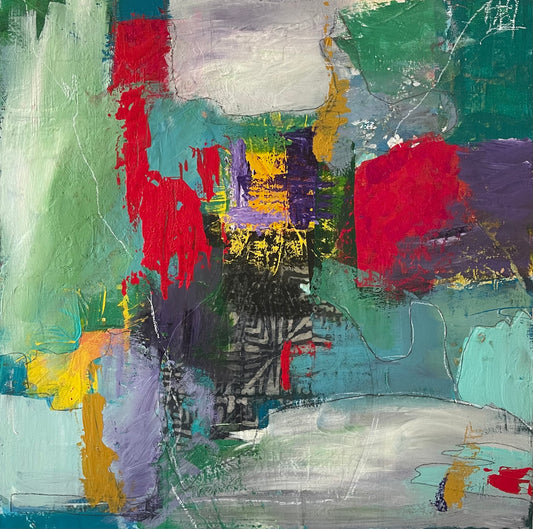 Morning Light, 2025, mixed media, 20 x 20 in. / 50.8 x 50.8 cm.