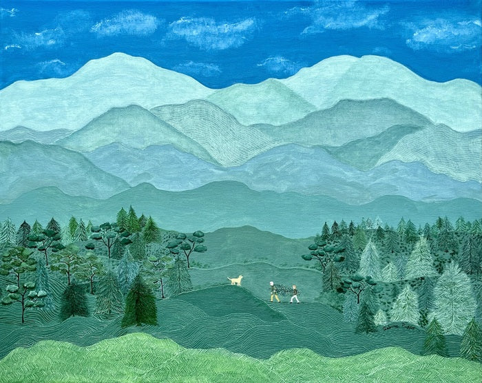 We Are Almost There, 2021, oil on canvas, 16 x 20 in. / 40.64 x 50.8 cm.