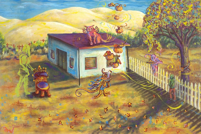 Welcome Home, 2019, oil on canvas, 24 x 36 in. / 60.96 x 91.44 cm.