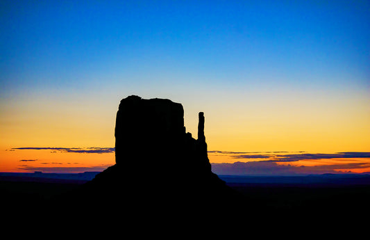West Mitten Monument Valley Sunrise, 2025, archival print, 40 x 30 in. / 101.6 x 76.2 cm.