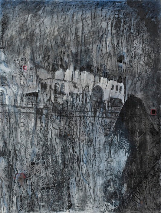 Without A Trace, 2016, mixed media, 48 x 36 in. / 121.92 x 91.44 cm.