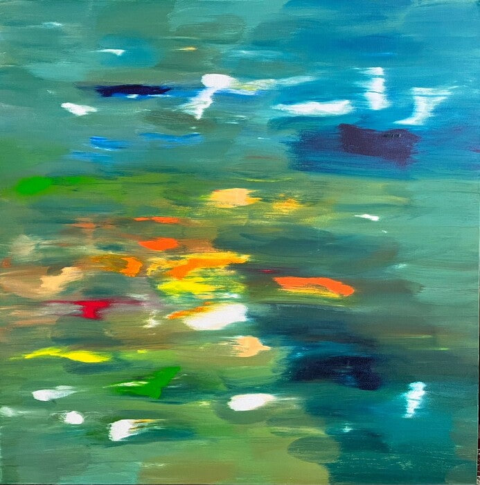Abstract #14, 2023, oil on canvas, 36 x 36 in. / 91.44 x 91.44 cm.