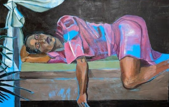 Afternoon Nap, 2022, oil on canvas, 40 x 60 in. / 101.6 x 152.4 cm.