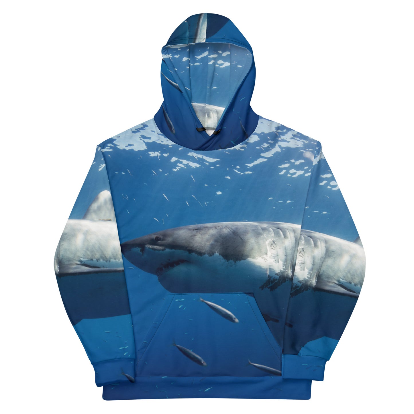 Great White Shark Hoodie, 2023, polyester and cotton