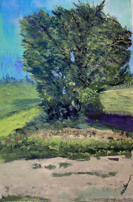 Big Marsh Park, 2022, pastel on paper, 17 x 11 in. / 43.18 x 27.94 cm.