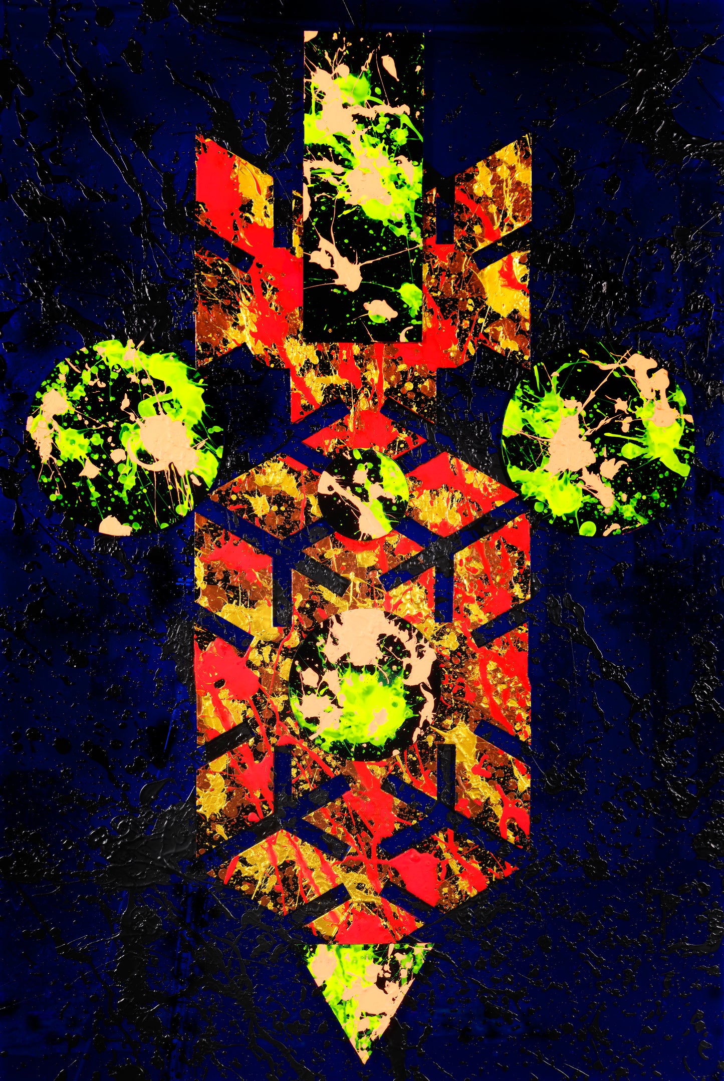 BOOK OF ENOCH, 2024, acrylic paint on plexiglass, 36 x 24 in. / 91.44 x 60.96 cm.
