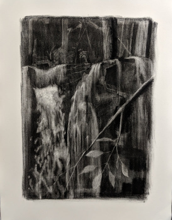 Book X Part 7, 2023, charcoal on paper, 31 x 23 in. / 78.74 x 58.42 cm.