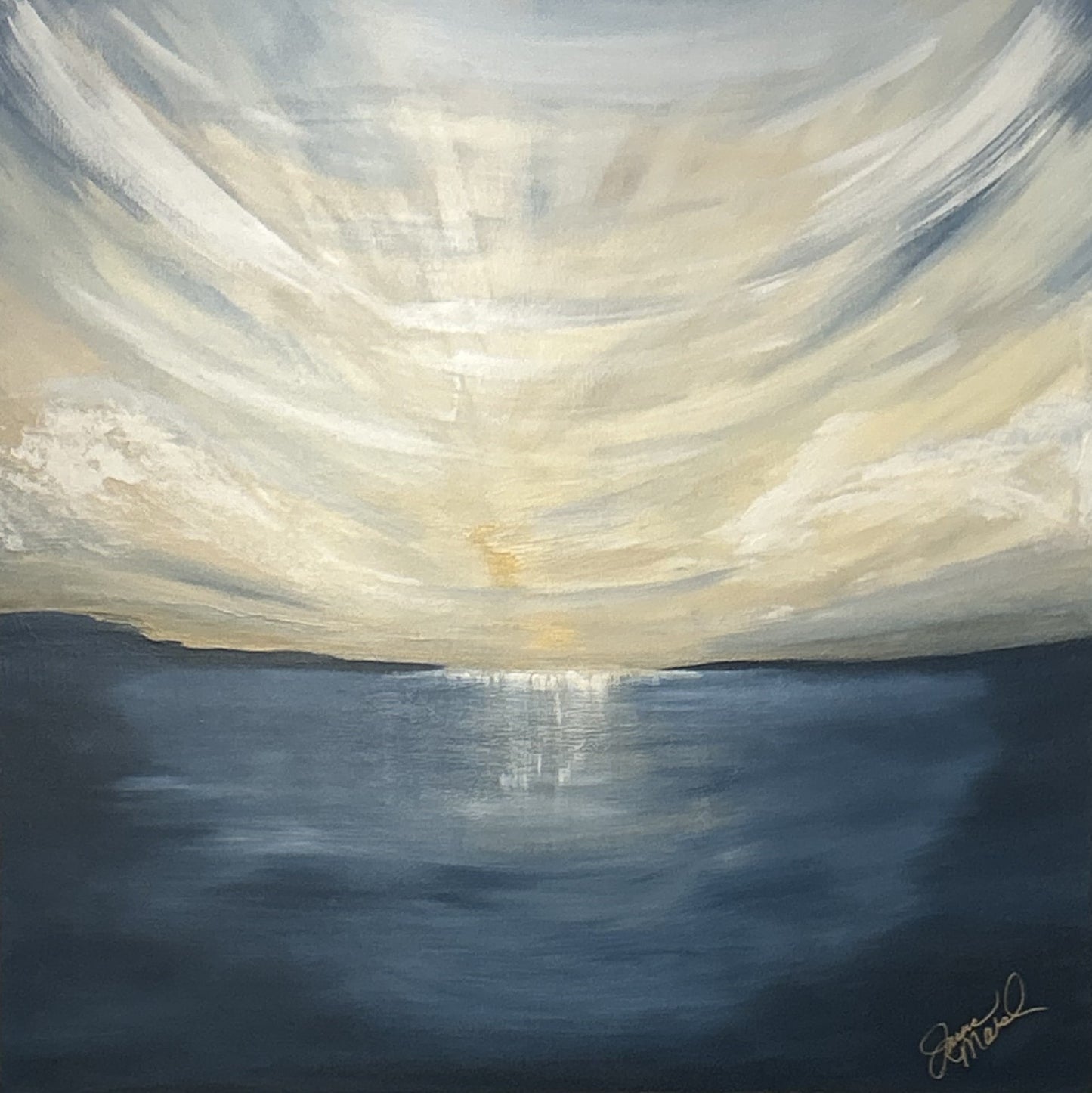 Brand New Day, 2025, acrylic on canvas, 36 x 36 in. / 91.44 x 91.44 cm.