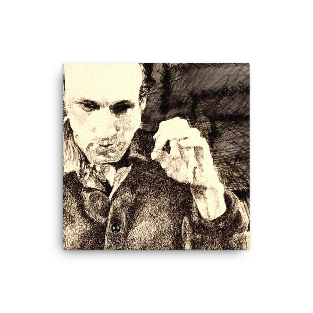 Catatonia, 2023, ink drawing on canvas print