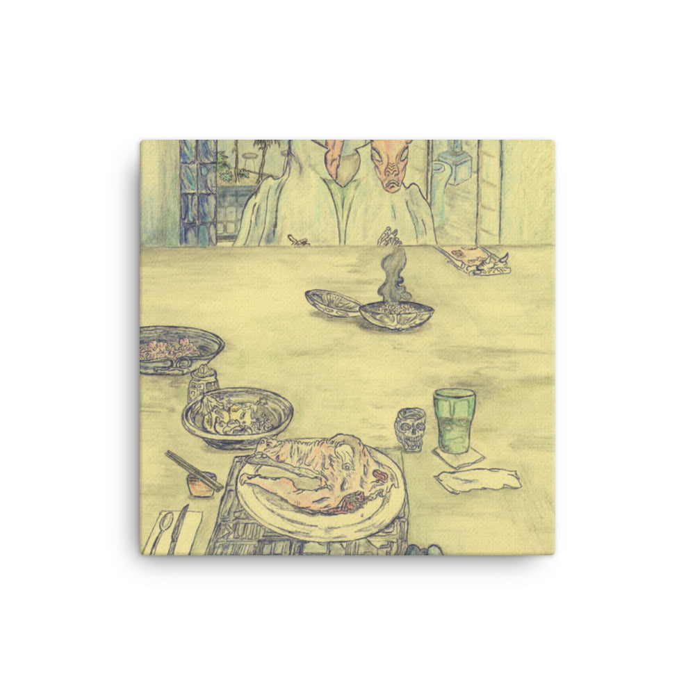This Deal Ends Tonight, 2023, colored pencil on canvas print