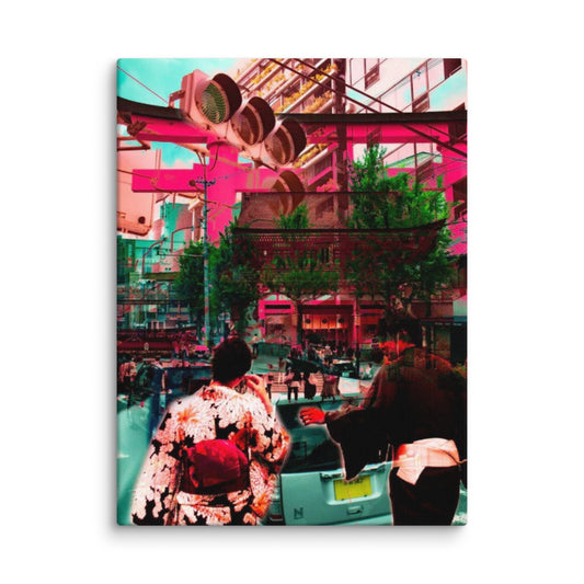 X-Ing, 2024, digital photo on canvas print