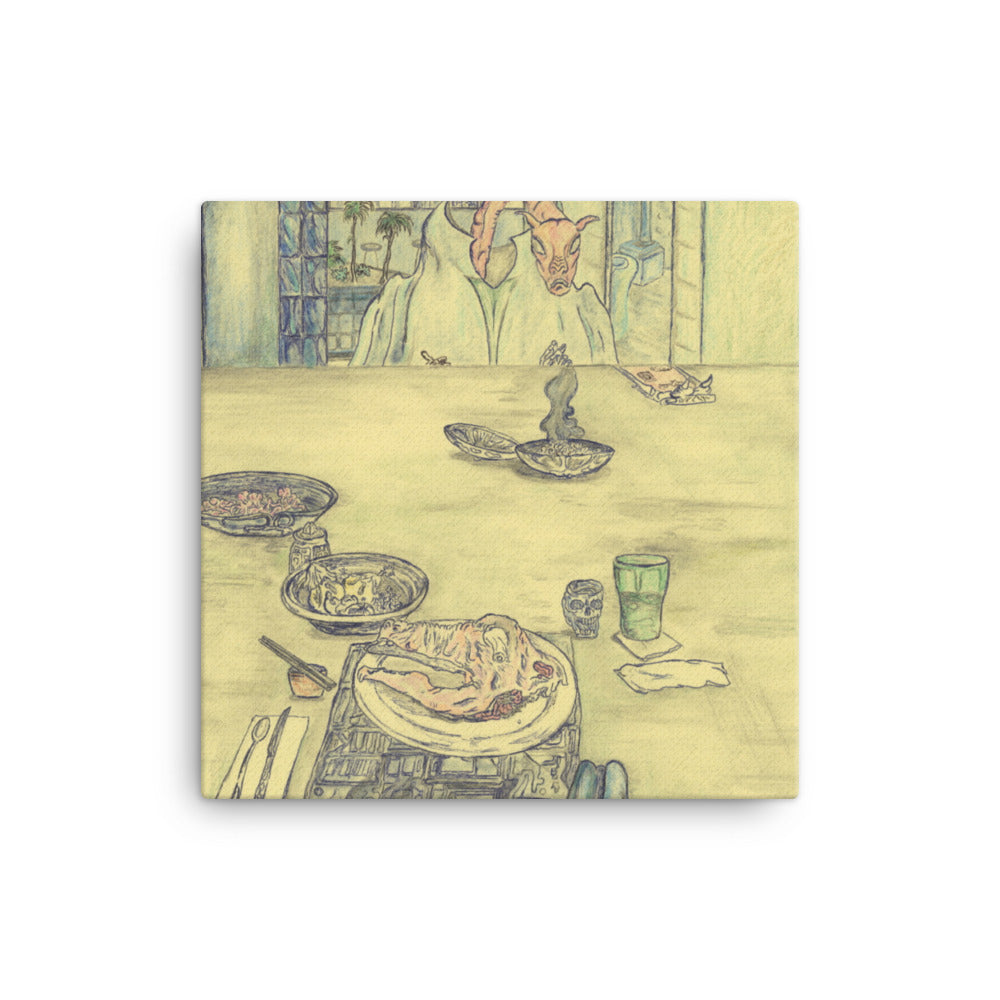 This Deal Ends Tonight, 2023, colored pencil on canvas print