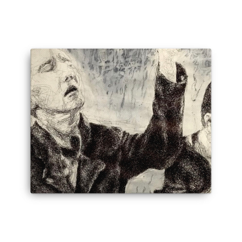 Catatonia 2, 2023, ink drawing on canvas print