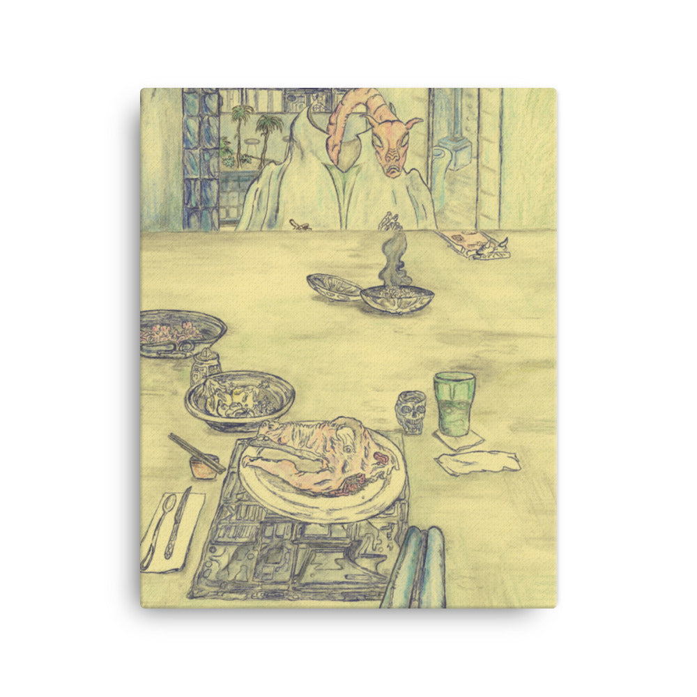 This Deal Ends Tonight, 2023, colored pencil on canvas print