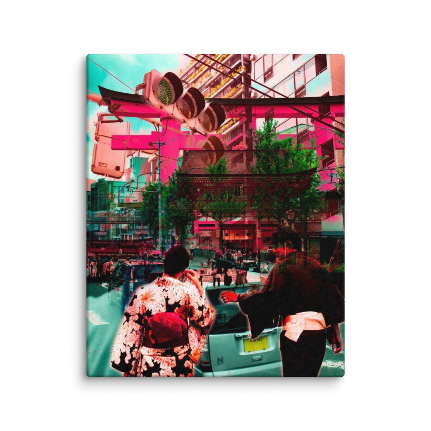 X-Ing, 2024, digital photo on canvas print