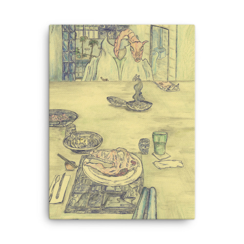 This Deal Ends Tonight, 2023, colored pencil on canvas print