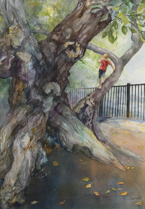 Captain Courageous, 2018, watercolor, 38 x 29 in. / 96.52 x 73.66 cm.