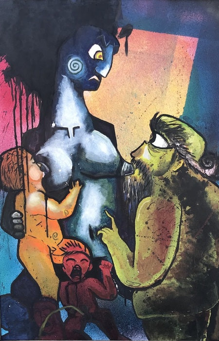 Charity, 2020, mixed media on canvas, 36 x 24 in. / 91.44 x 60.96 cm.
