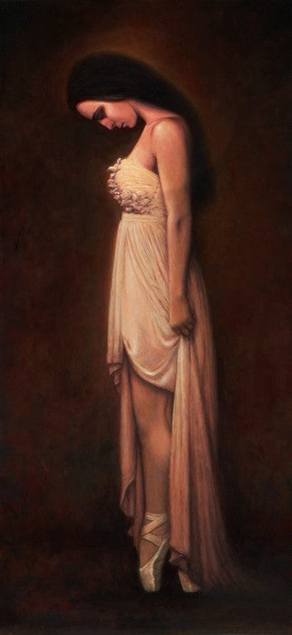 Charlotte, 2022, oil on canvas, 34 x 16.37 in. / 86.36 x 41.5798 cm.