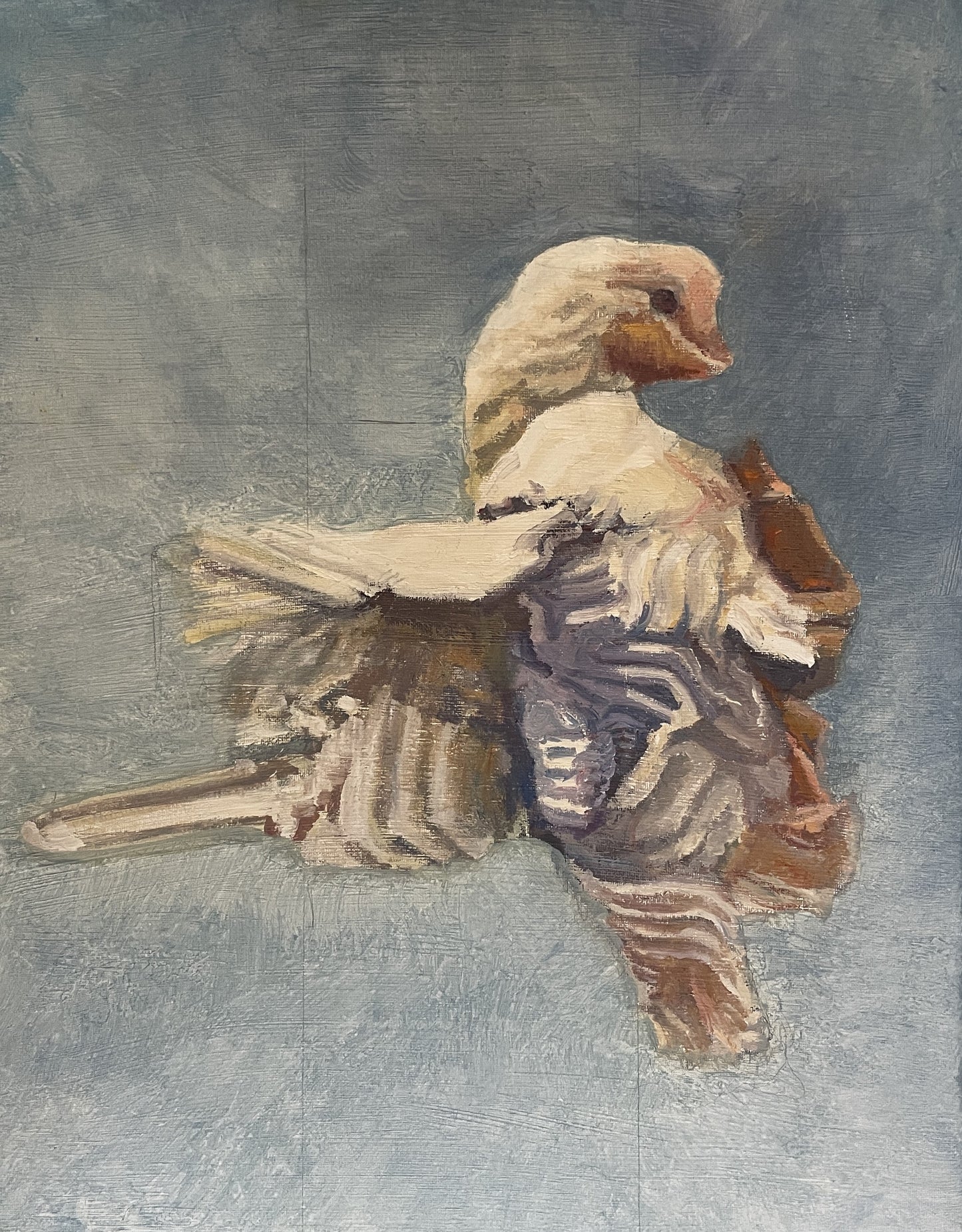 Chicken, 2023, oil on canvas, 20 x 16 in. / 50.8 x 40.64 cm.