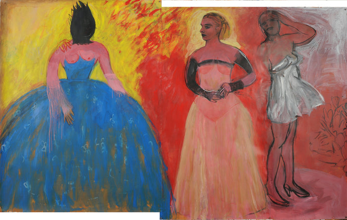 Cinderella, 2015, acrylic, 80 x 120 in. / 203.2 x 304.8 cm.