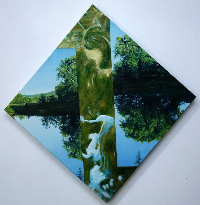 Composition, 2019, oil, 36 x 36 in. / 91.44 x 91.44 cm.