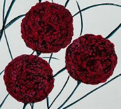 Crimson Floral Illustration, 2021, watercolor on arches watercolor paper, 22 x 30 in. / 55.88 x 76.2 cm.