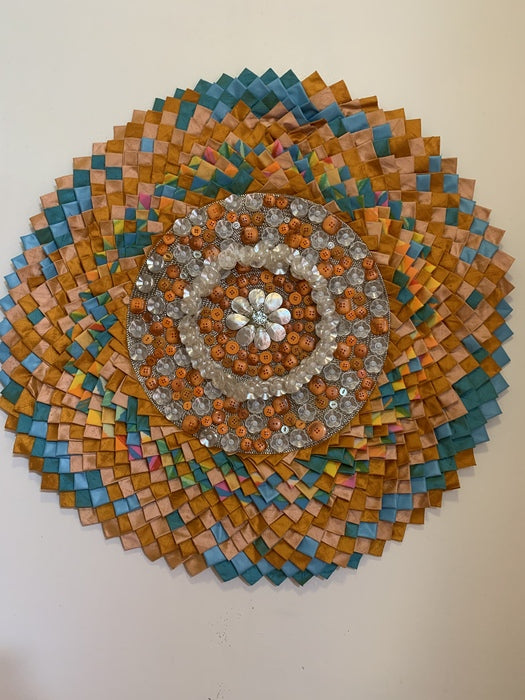 Darling Dallon, 2023, mixed media, 32 x 32 in. / 81.28 x 81.28 cm.